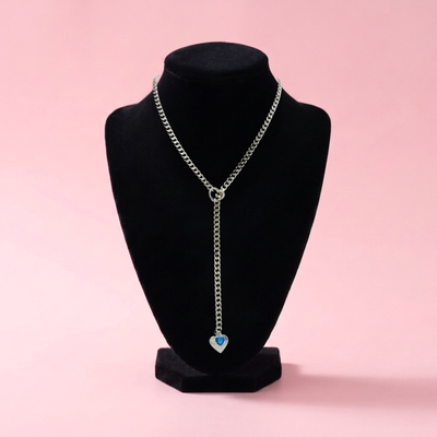 Heart Crystal Slip Chain