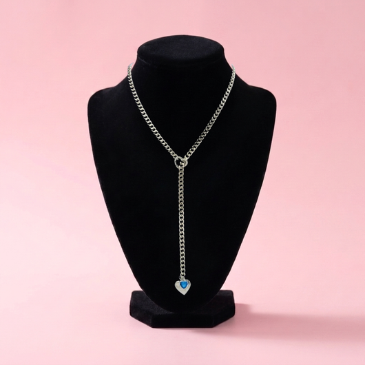 Heart Crystal Slip Chain