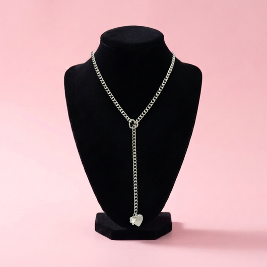 Heart Crystal Slip Chain