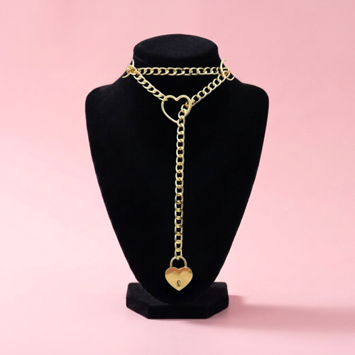 Lock & Key Leather Collar
