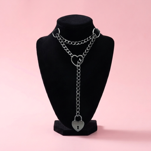Lock & Key Leather Collar