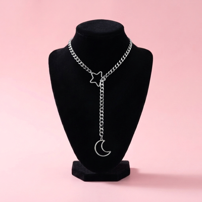 Star & Moon Slip Chain
