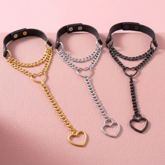 Leather Swivel Collar